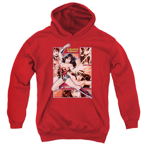 Justice League Wonder Woman Panels Youth Hoodie