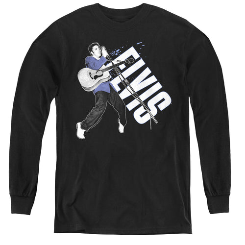 Elvis Presley On His Toes Youth Long Sleeve T-Shirt