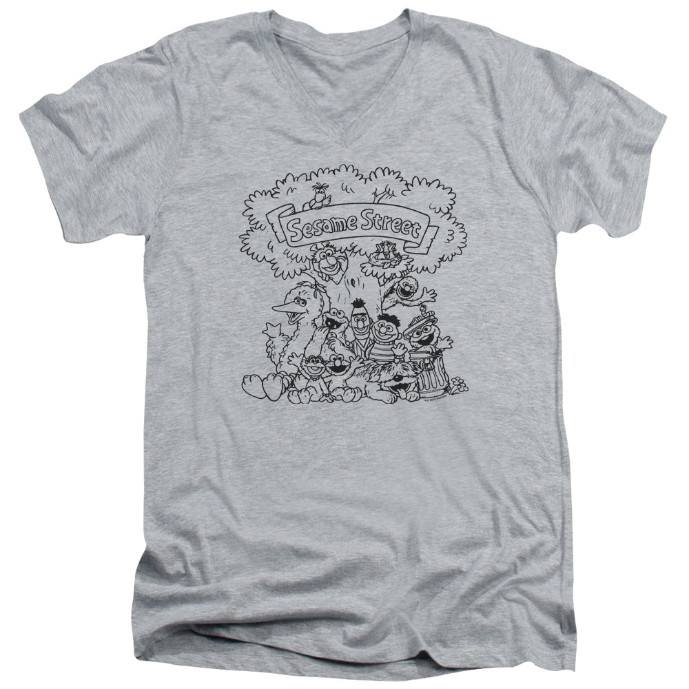 Sesame Street Simple Street V-Neck T-Shirt