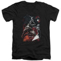 Batman Sparks Leap V-Neck T-Shirt