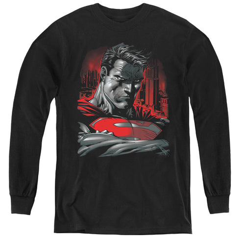 Superman Man of Steel Youth Long Sleeve T-Shirt