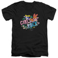 The Powerpuff Girls "Girls Rock" V-Neck T-Shirt
