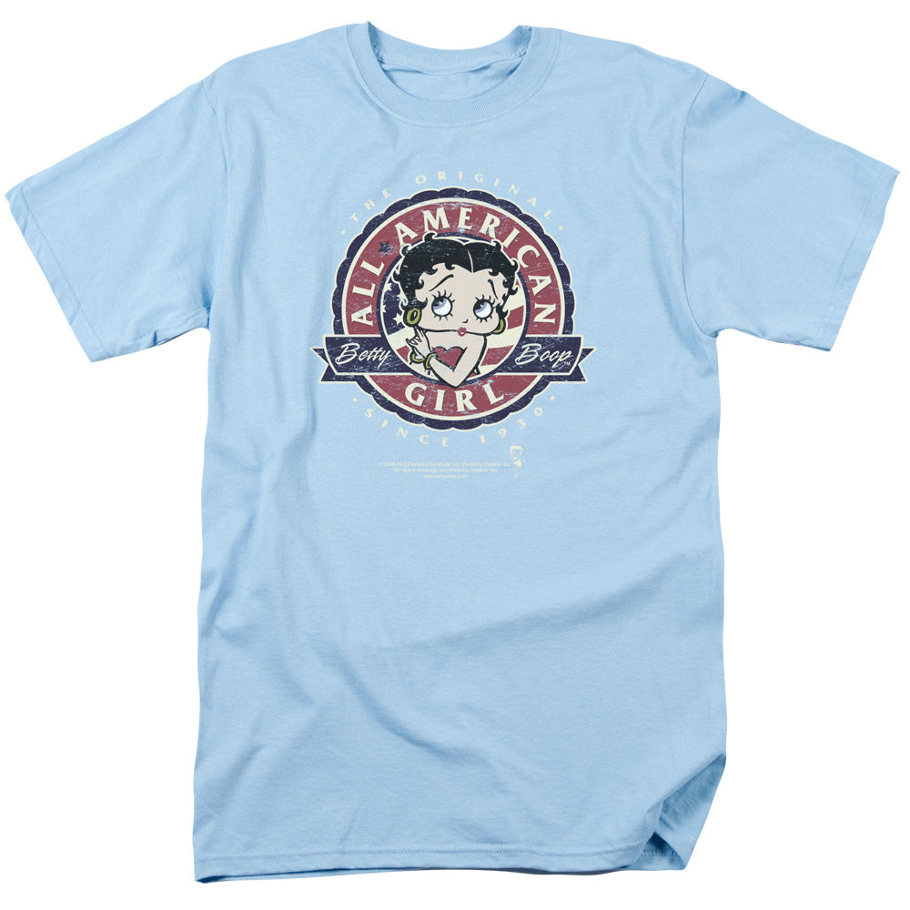Betty Boop All American Girl Badge T-Shirt