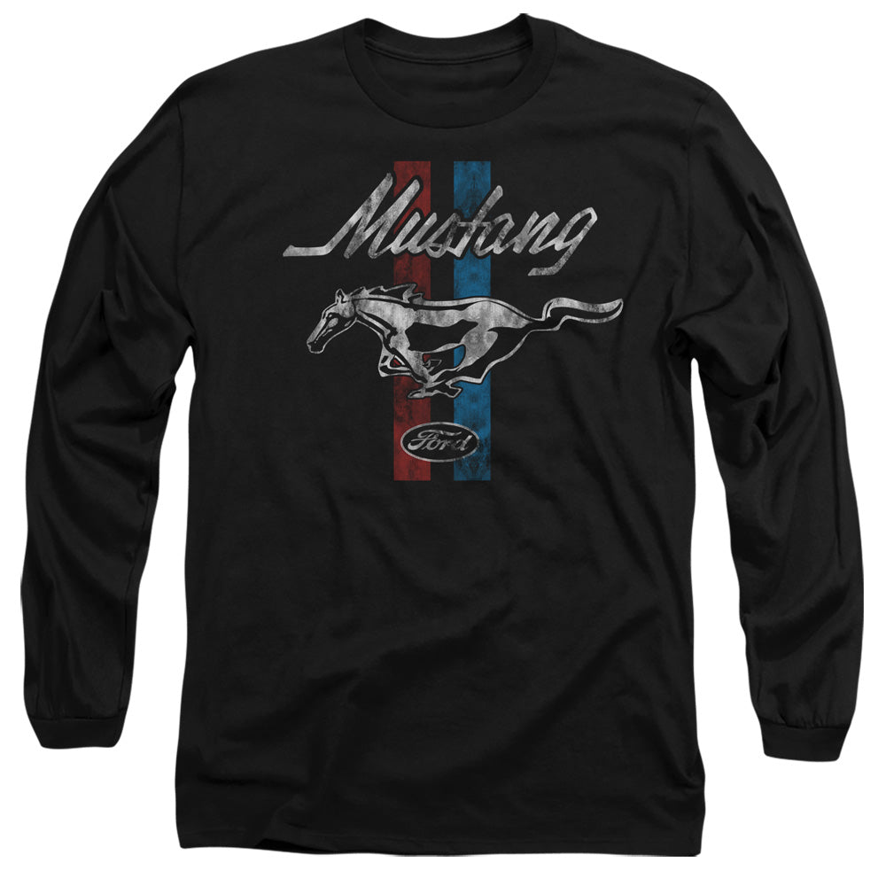 Ford Mustang Stripes Long Sleeve T-Shirt