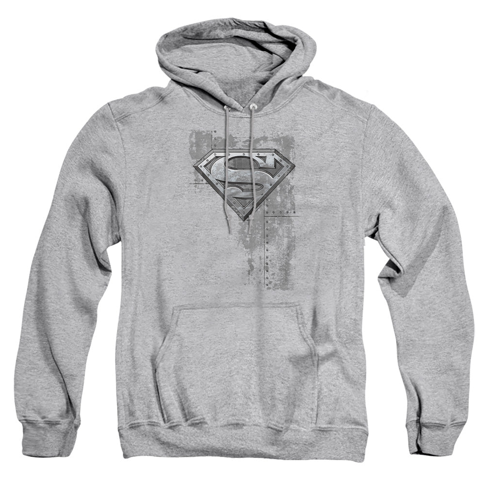 Superman Riveted Metal Pullover Hoodie