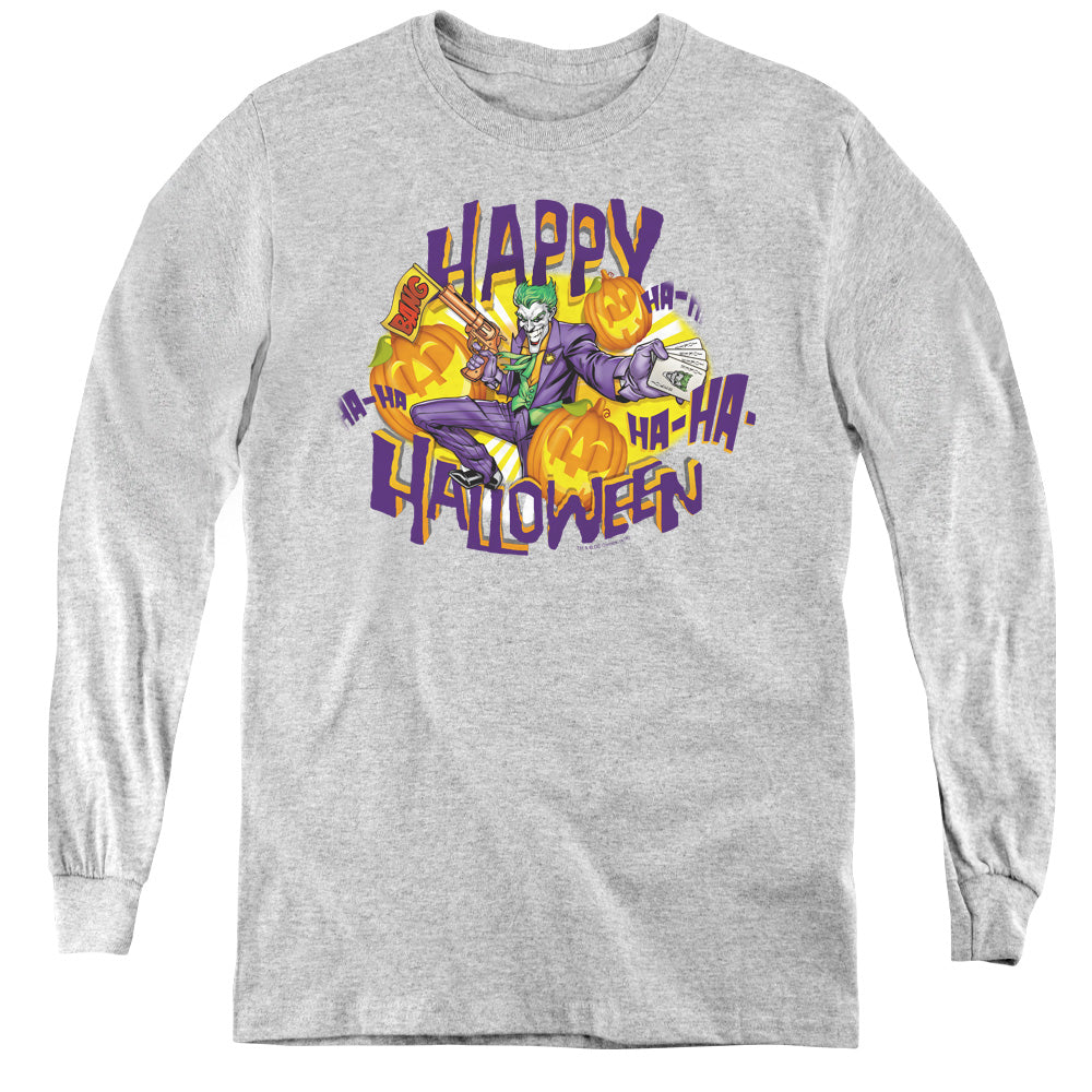 Batman Ha Ha Halloween Youth Long Sleeve T-Shirt