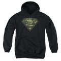 Superman Camo Logo Distressed Youth Hoodie