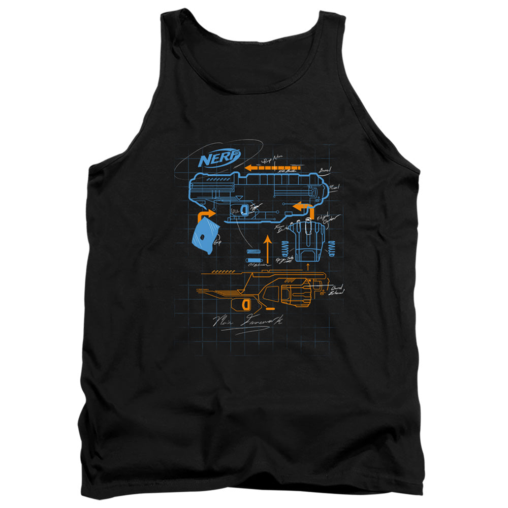 Nerf Blaster Blueprint Tank Top