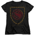 House of the Dragon Dragon Shield Vintage Dark Womens T-Shirt
