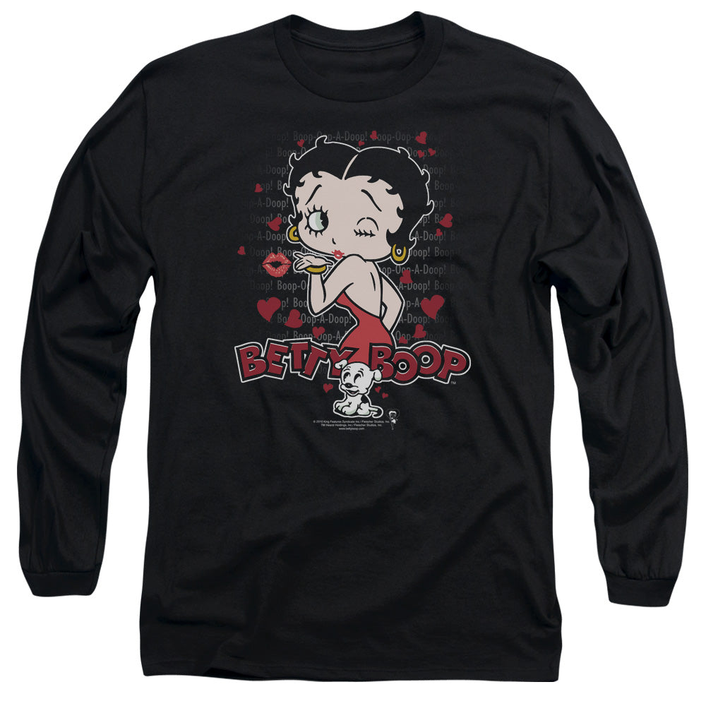 Betty Boop Classic Kiss Long Sleeve T-Shirt