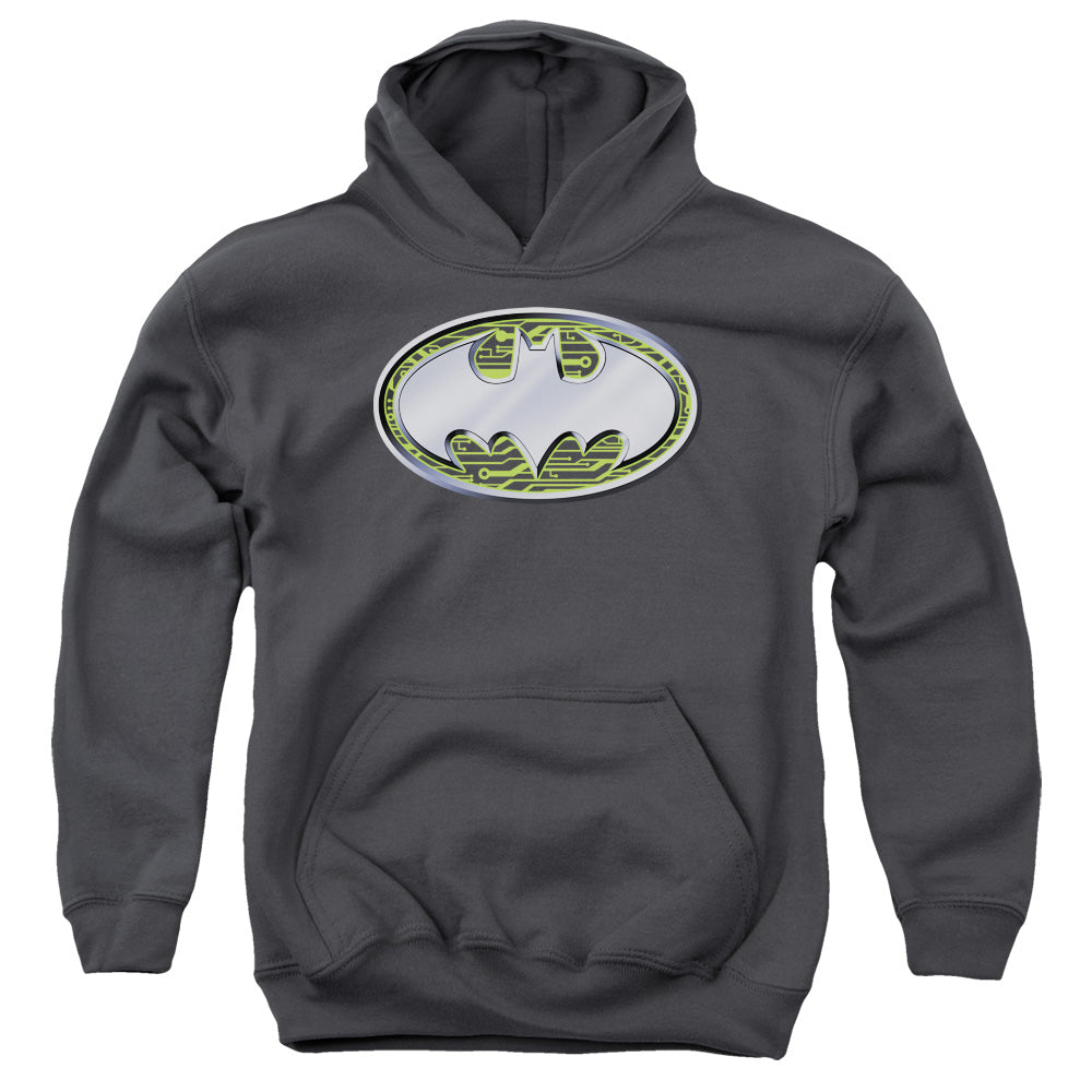 Batman Circuits Logo Youth Hoodie