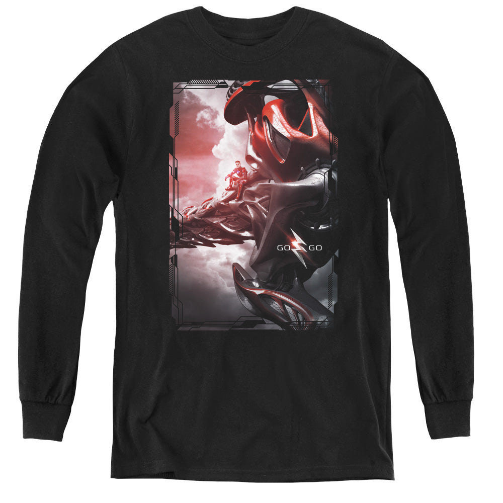 Mighty Morphin Power Rangers: The Movie Red Zord Poster Youth Long Sleeve T-Shirt