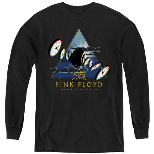Pink Floyd Clocks Youth Long Sleeve T-Shirt