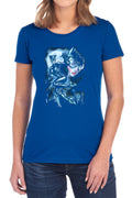 Batman Moonlight Cat Womens T-Shirt