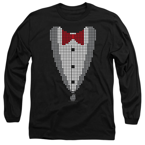 Big Bang Theory Pixelated Tux Long Sleeve T-Shirt