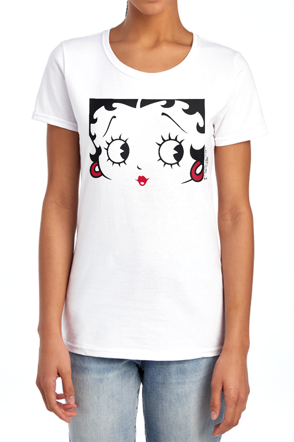Betty Boop Close Up Womens T-Shirt