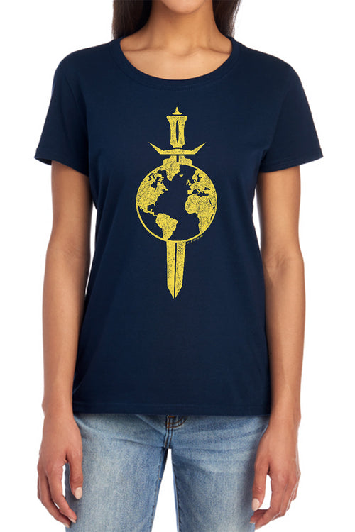 Star Trek Terran Empire Logo Gold Womens T-Shirt