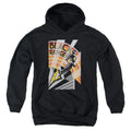 Mighty Morphin Power Rangers Black Ranger Deco Youth Hoodie