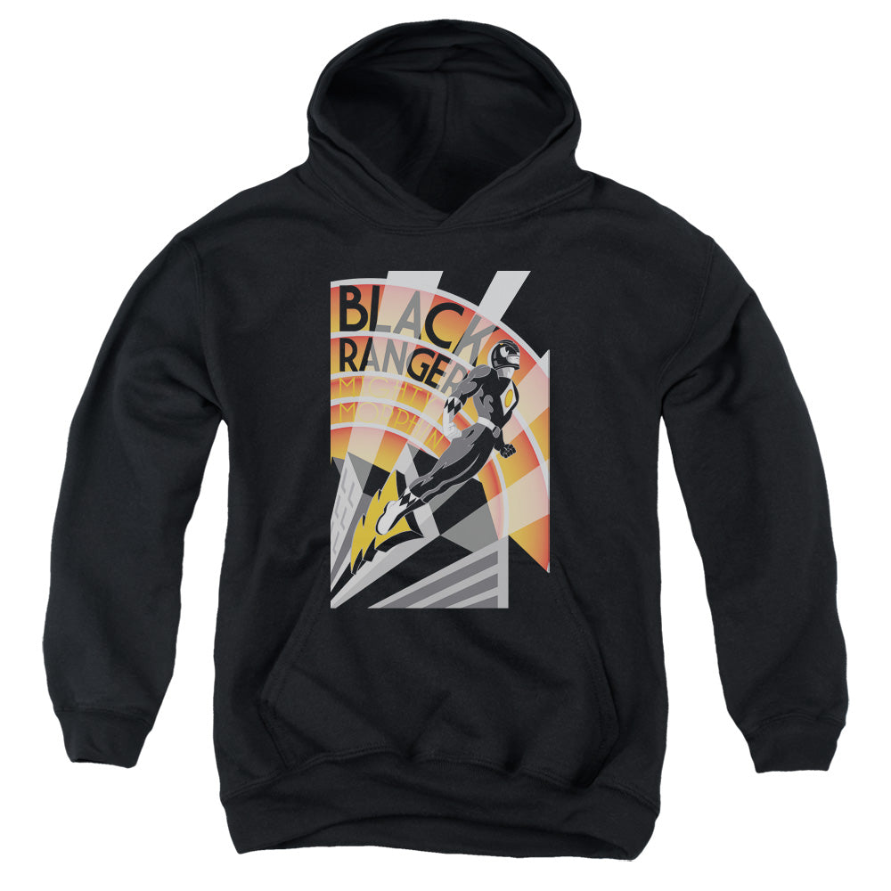 Mighty Morphin Power Rangers Black Ranger Deco Youth Hoodie