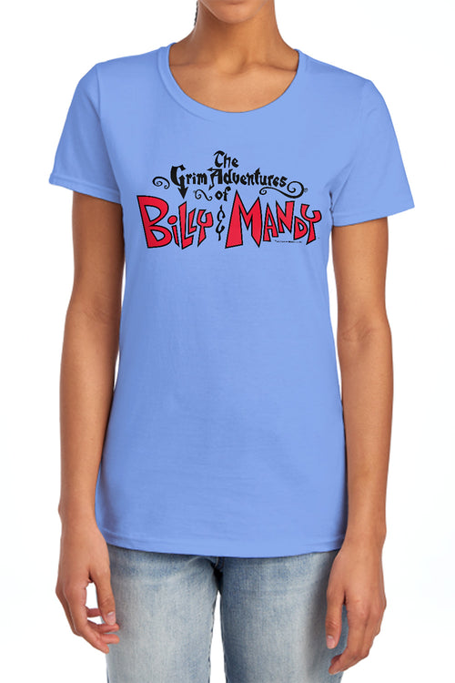 Billy & Mandy Grim  Logo Womens T-Shirt