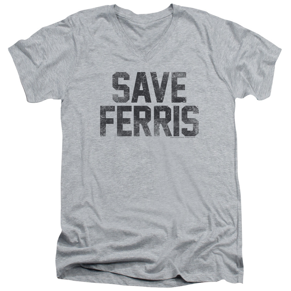 Ferris Bueller's Day Off Save Ferris V-Neck T-Shirt