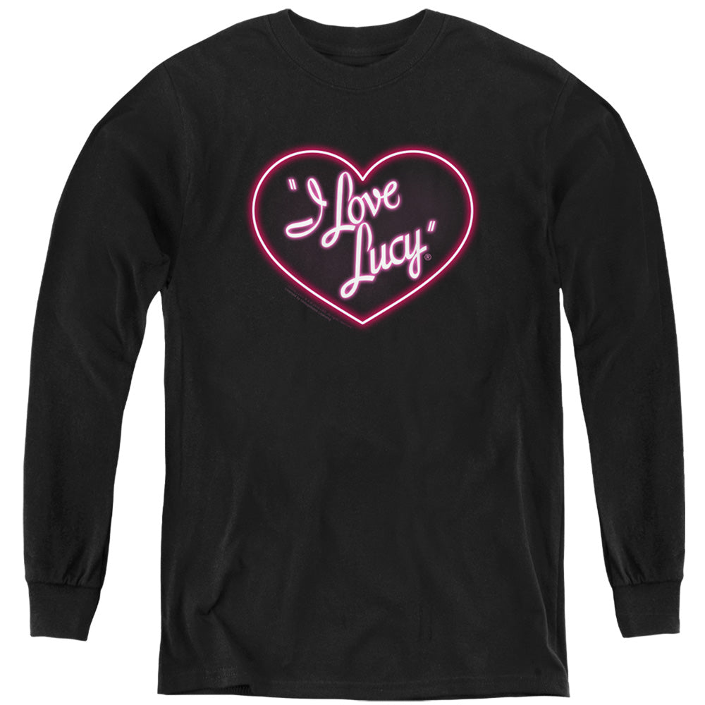 I Love Lucy Neon Logo Youth Long Sleeve T-Shirt