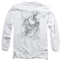 Superman Exploding Space Sketch Long Sleeve T-Shirt