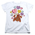 Scooby-Doo Valentine's Day Heart Candy Womens T-Shirt