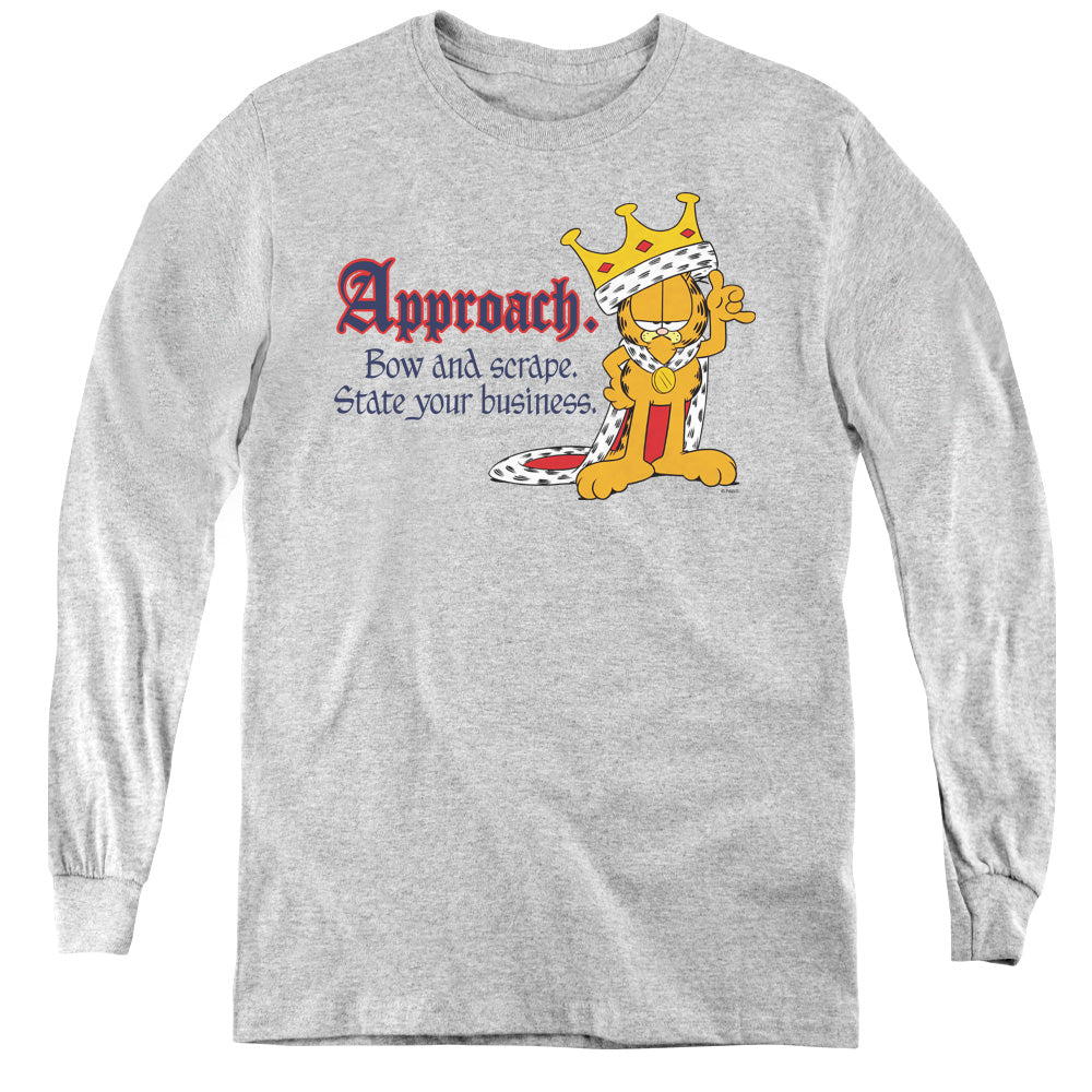Garfield State Your Business Youth Long Sleeve T-Shirt