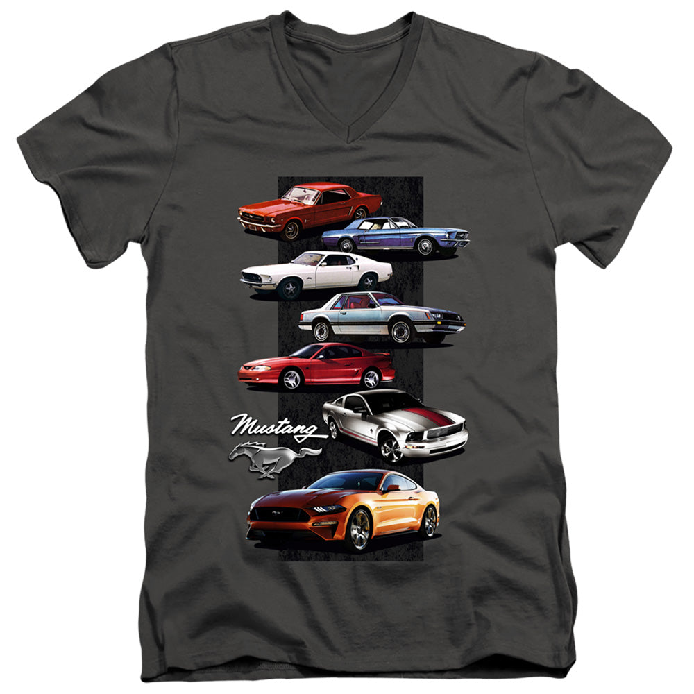 Ford Mustang Stack V-Neck T-Shirt