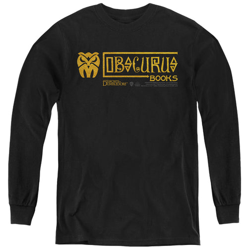 Fantastic Beasts Obscurus Books Logo Youth Long Sleeve T-Shirt