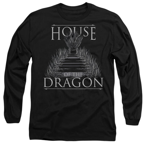 House of the Dragon Sword Throne Long Sleeve T-Shirt