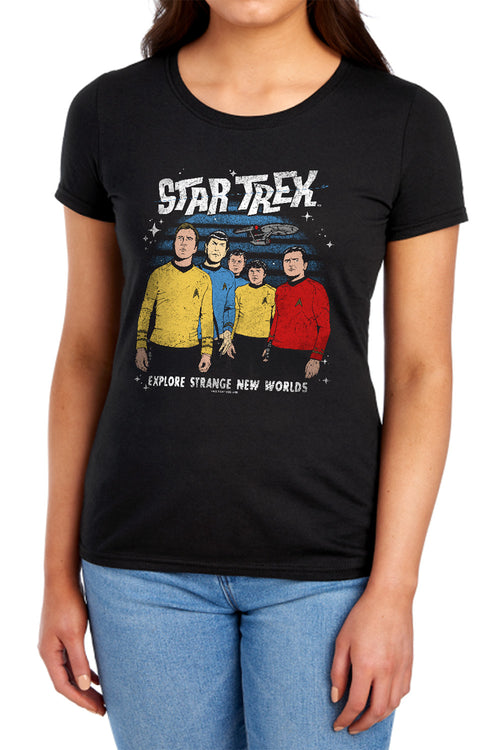 Star Trek Explore Strange New Worlds Womens T-Shirt