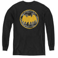 Batman Vintage Symbol Collage Youth Long Sleeve T-Shirt