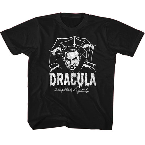 Bela Lugosi Creepy Web Monochrome Youth/Toddler T-Shirt