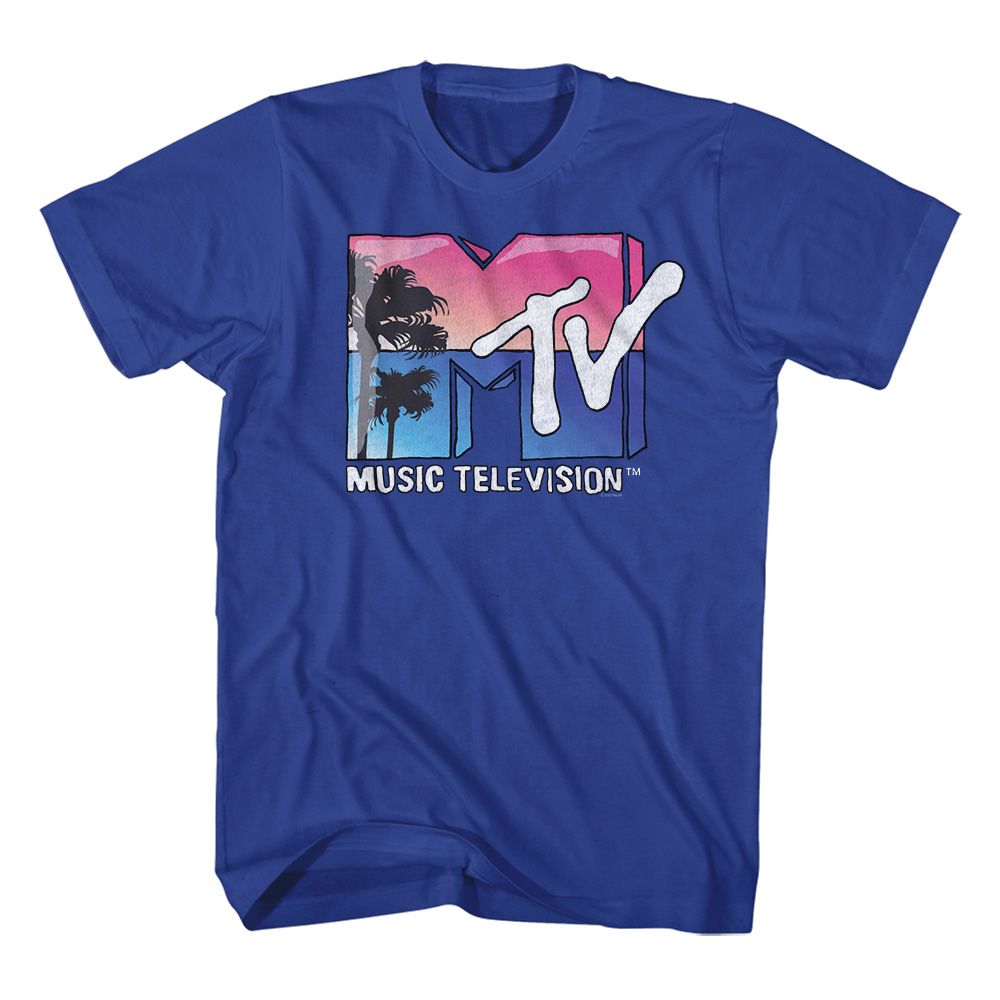 Beach Logo MTV t-shirt in royal blue