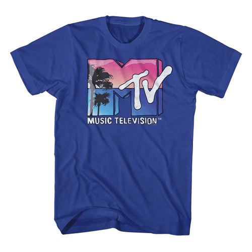Beach Logo MTV t-shirt in royal blue