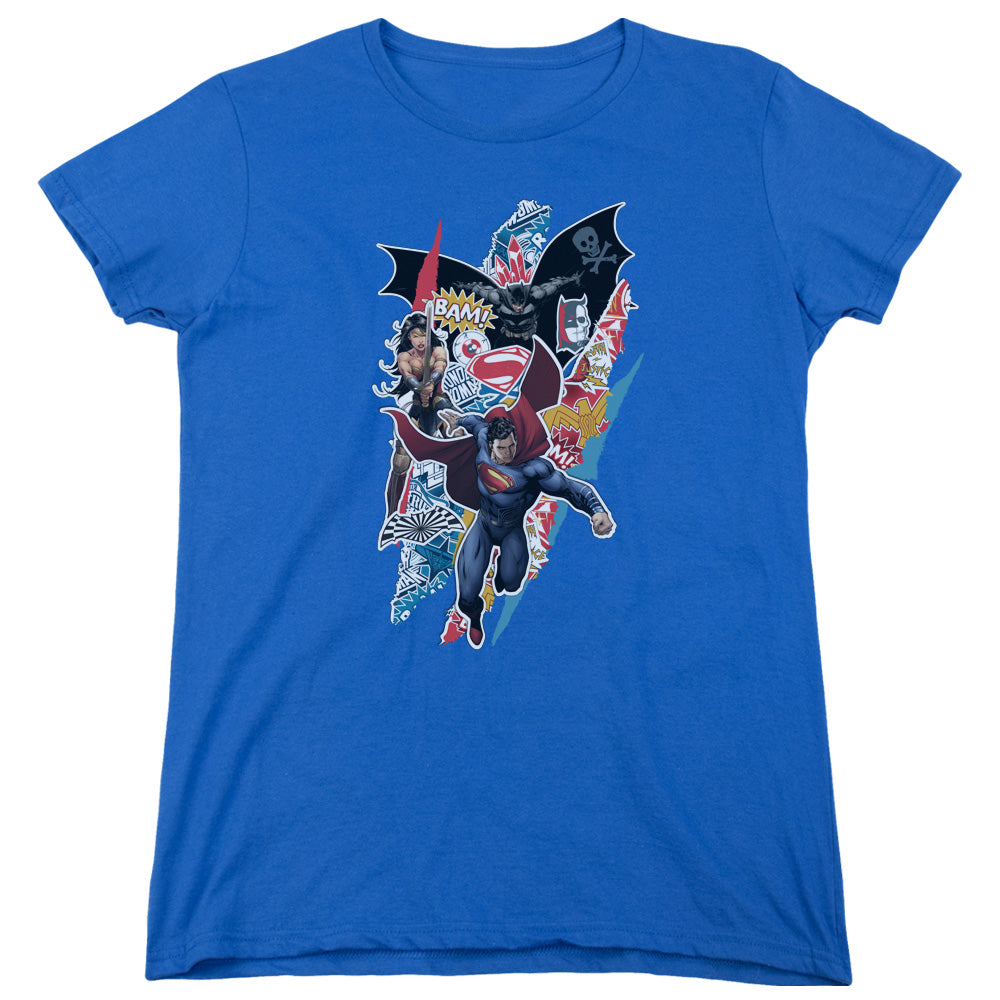 Batman v Superman Ripped Trio Womens T-Shirt