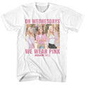 On Wednesdays We Wear Pink Mean Girls t-shirt in white