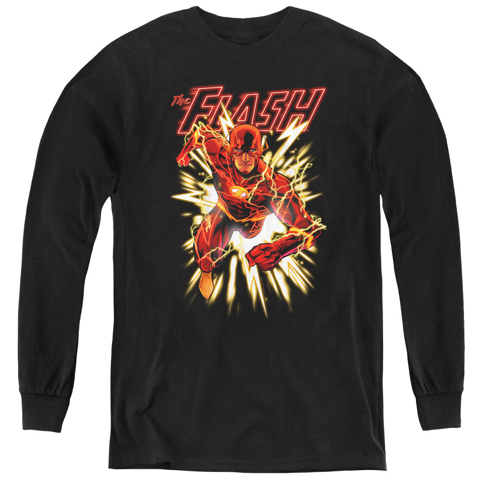 Justice League Flash Glow Youth Long Sleeve T-Shirt
