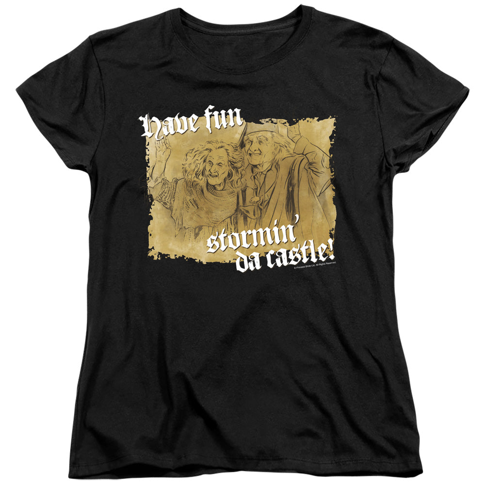 The Princess Bride Have Fun Stormin' Da Castle Black Womens T-Shirt