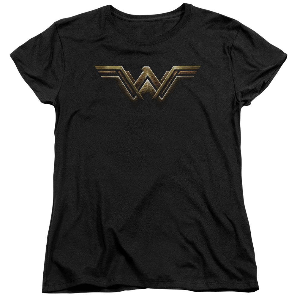 Justice League Wonder Woman Logo Womens T-Shirt