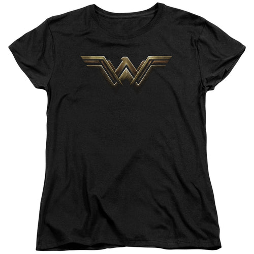 Justice League Wonder Woman Logo Womens T-Shirt