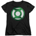 Green Lantern Green Chrome Logo Womens T-Shirt