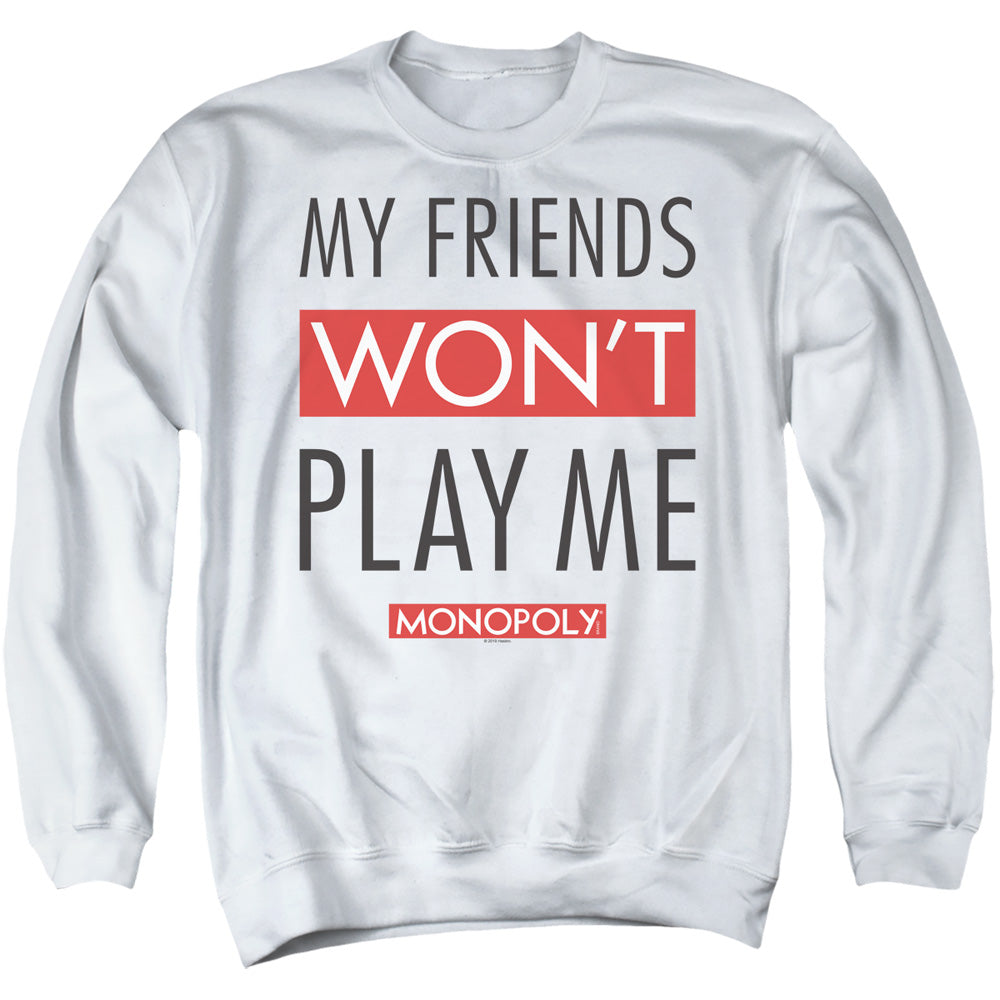 Monopoly My Friends White Crewneck Sweatshirt