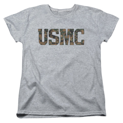 U.S. Marine Corps Camo Fill Womens T-Shirt
