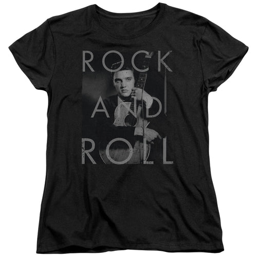 Elvis Presley Rock And Roll Womens T-Shirt
