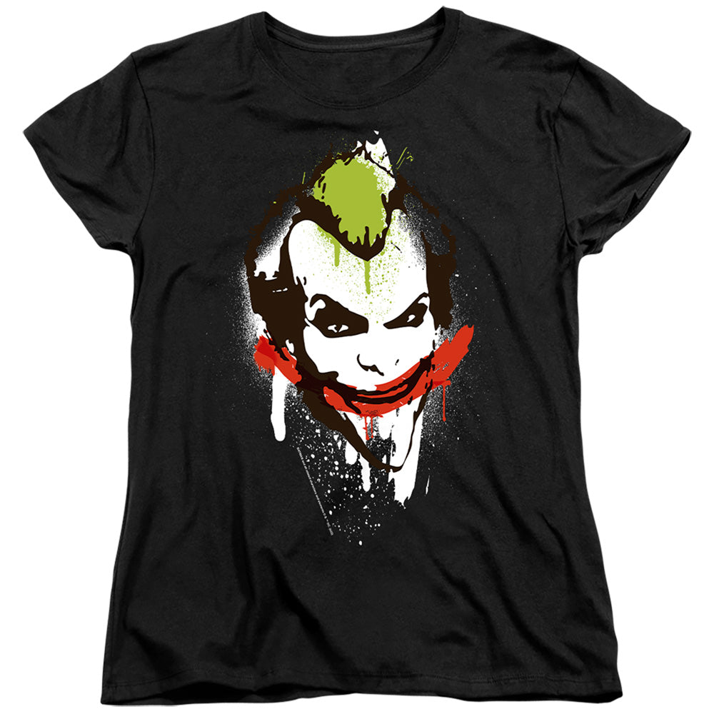 The Batman Joker Big Face Womens T-Shirt