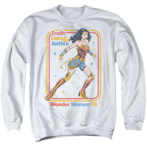 Wonder Woman 1984 Retro Justice 84 Crewneck Sweatshirt