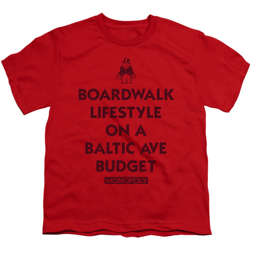 Monopoly Lifestyle vs Budget Red Youth/Toddler T-Shirt